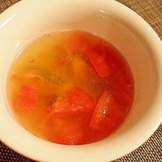 南瓜とトマトの塩スープ♪
